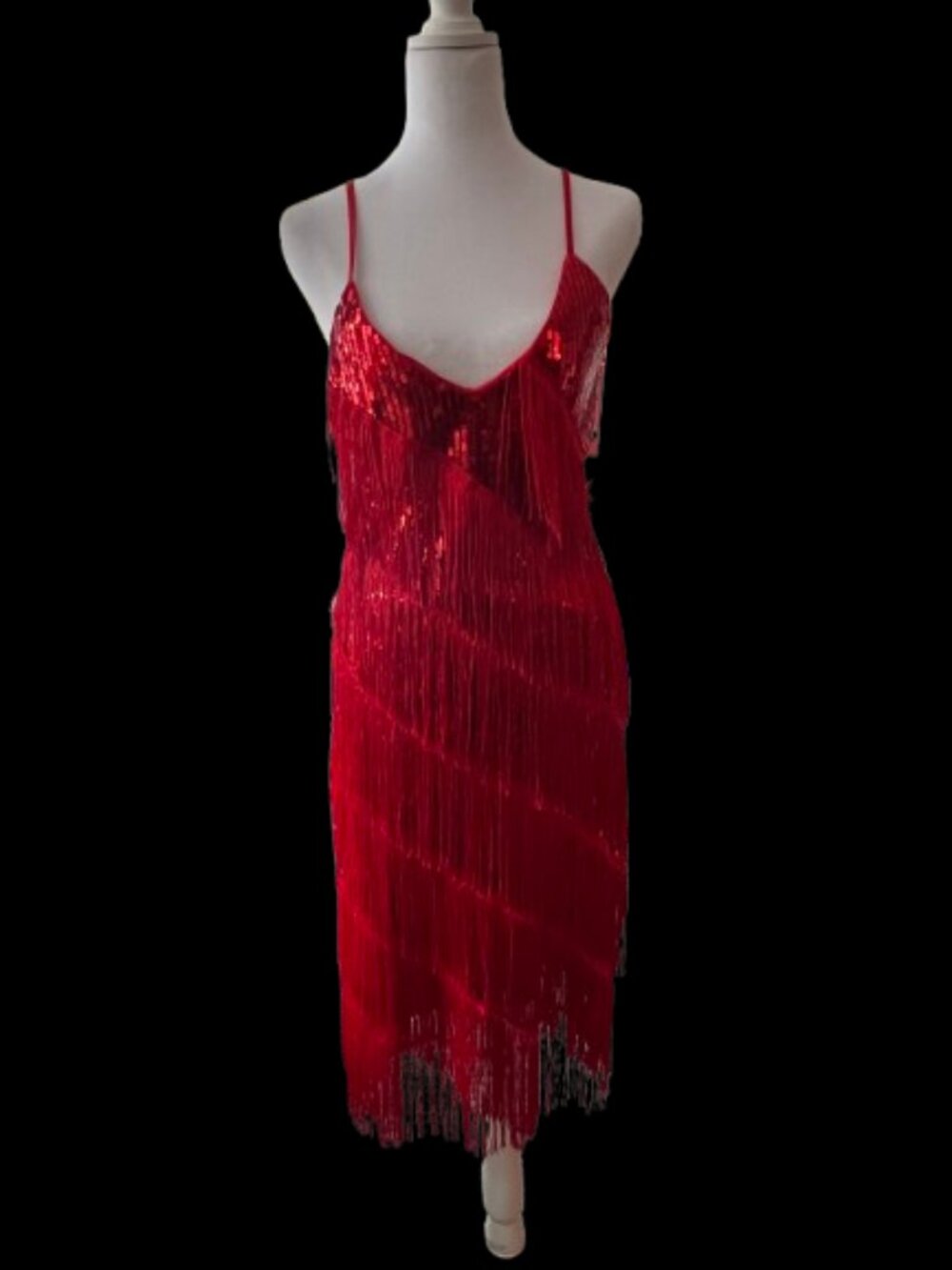 Red Sling Summer Dress